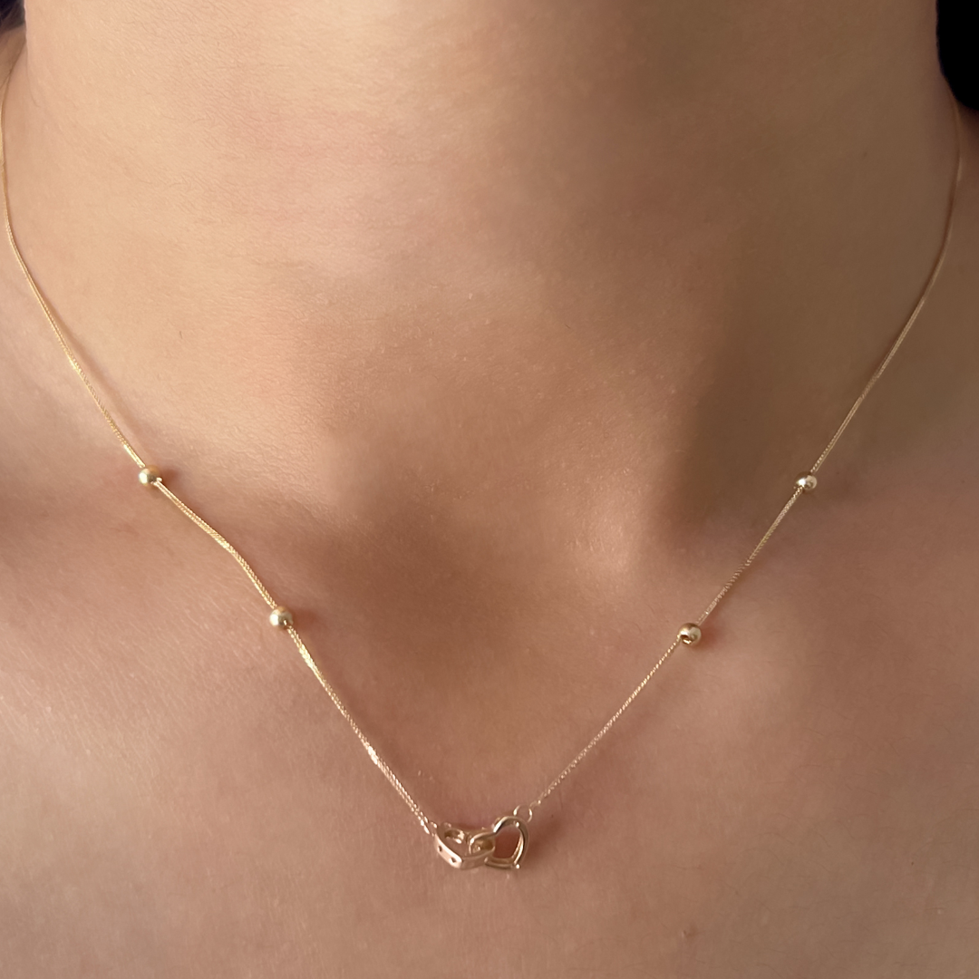 Twine Heart Bead Necklace