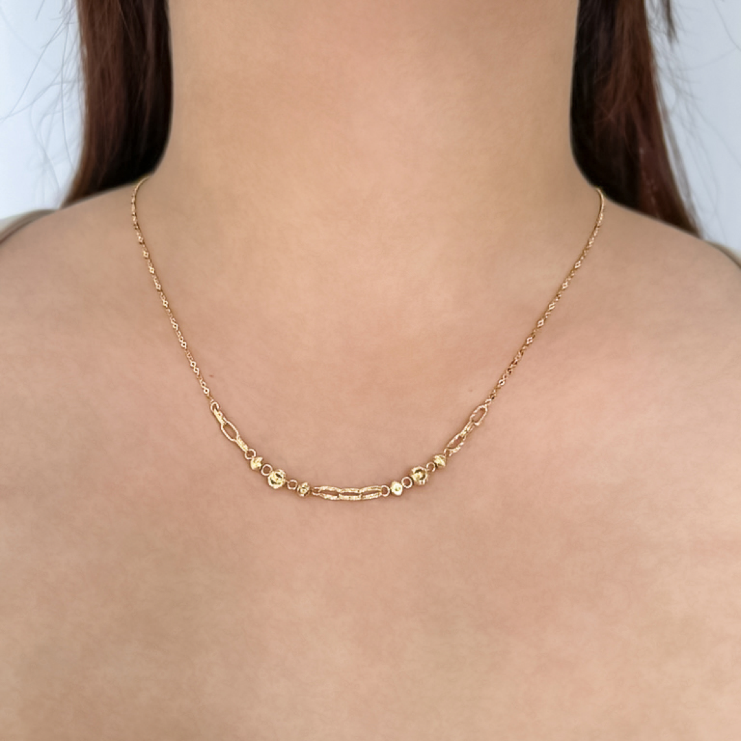 Sparkle Bead Link Necklace