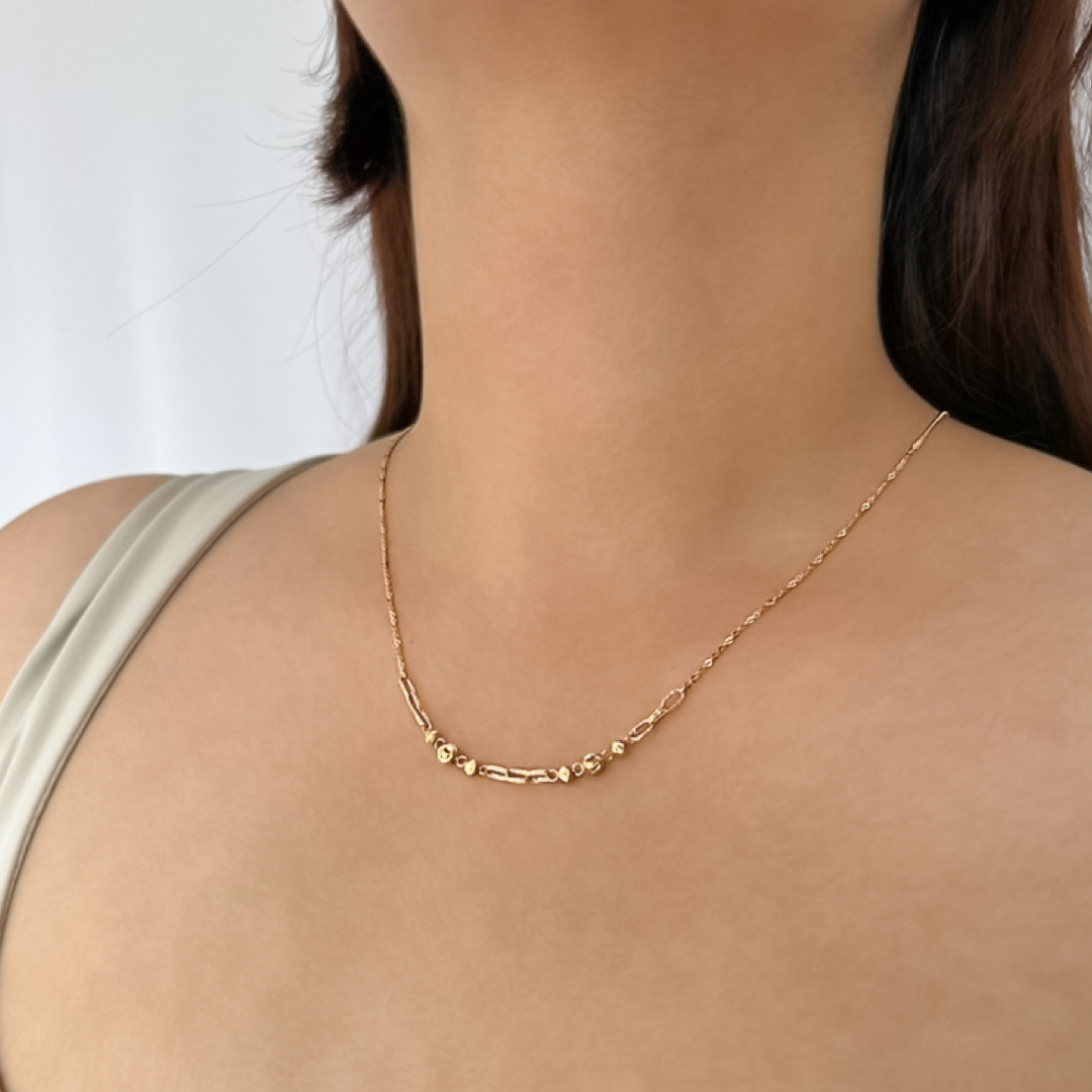 Sparkle Bead Link Necklace