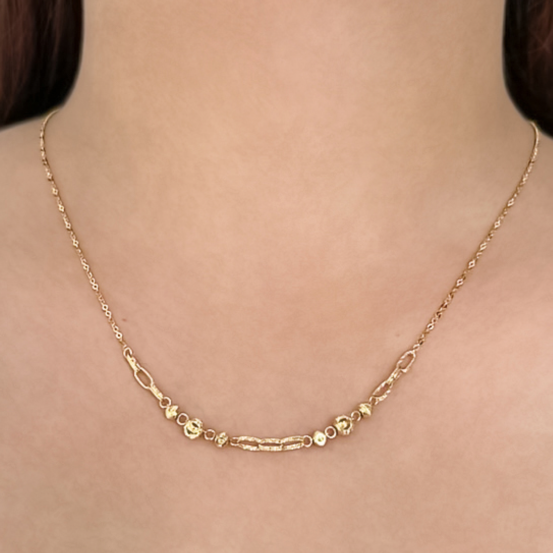 Sparkle Bead Link Necklace