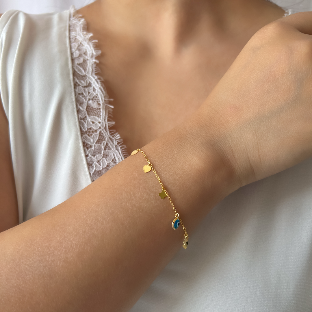 Evil Eye Symbolic Charm Bracelet