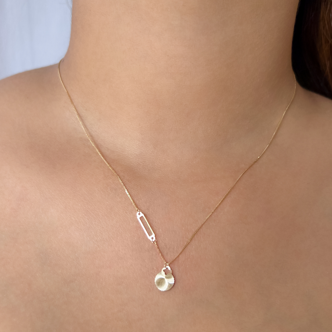 Radiant Circle Loop Necklace