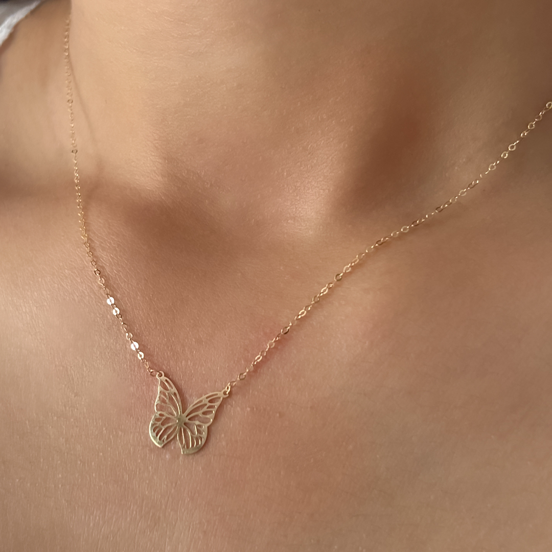 Golden Flutter Necklace