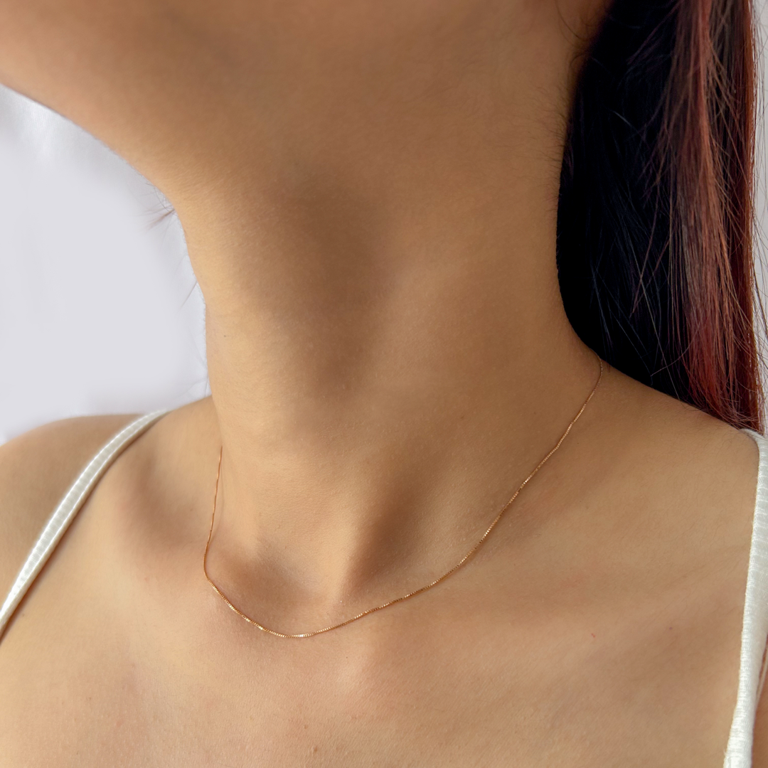 Minimalist Box Chain | Rose