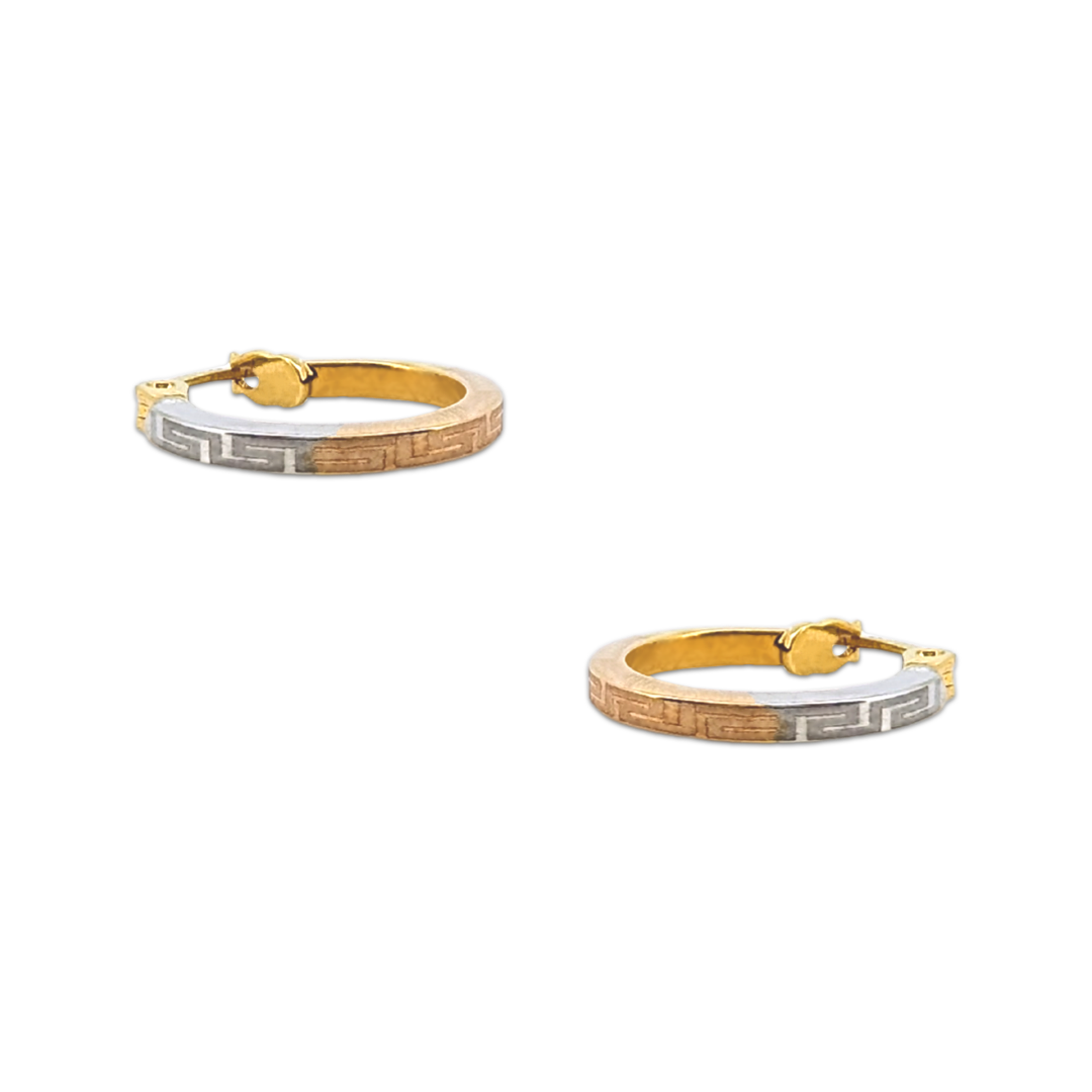 Mini Multi Meander Round Hoops