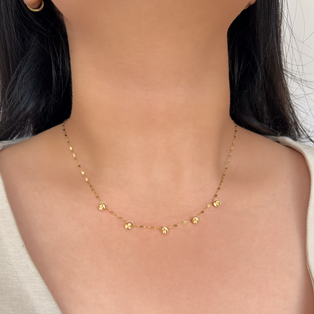 Shiny Bead Enigma Necklace