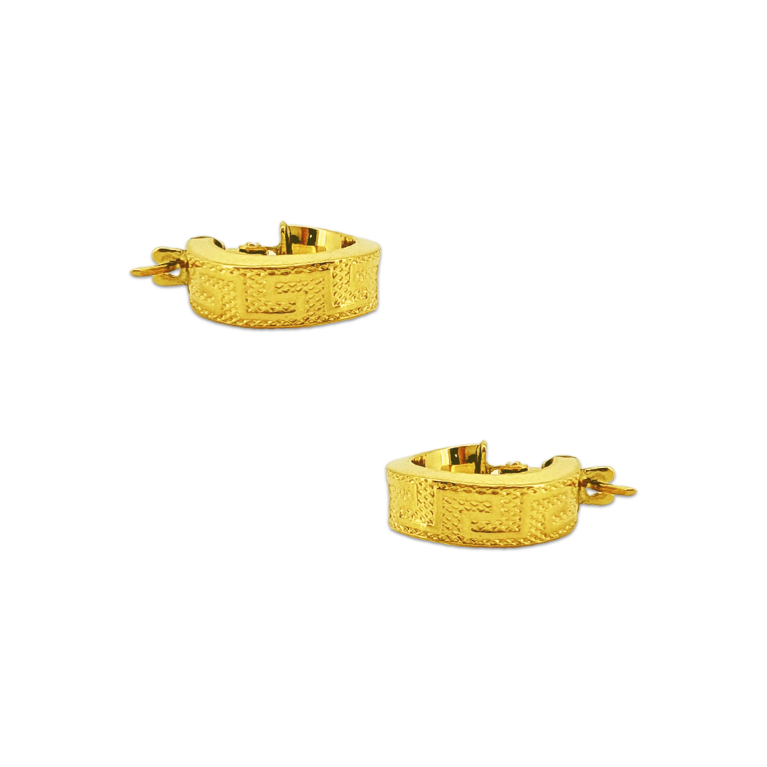 Mini Embossed Meander Hoops