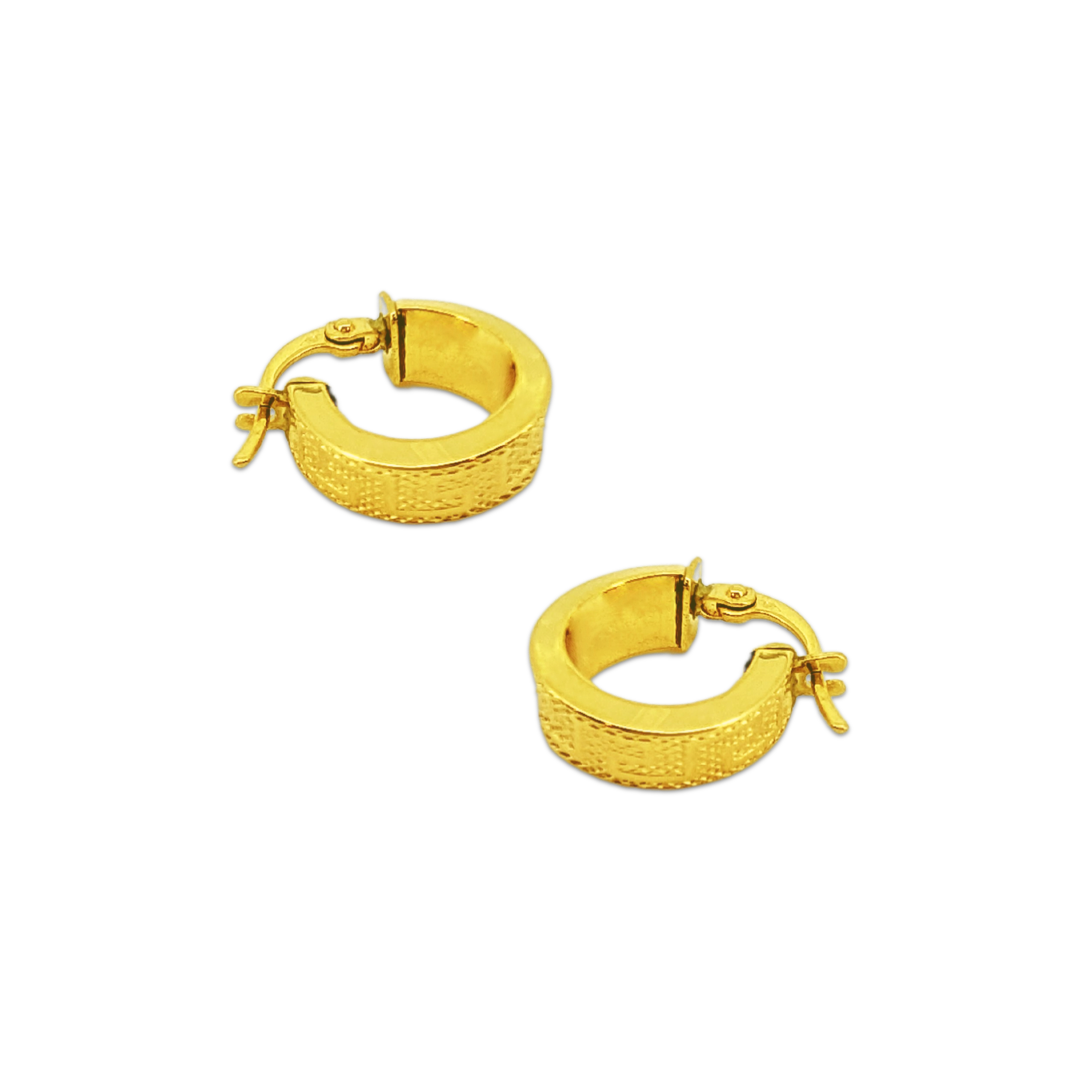 Mini Embossed Meander Hoops