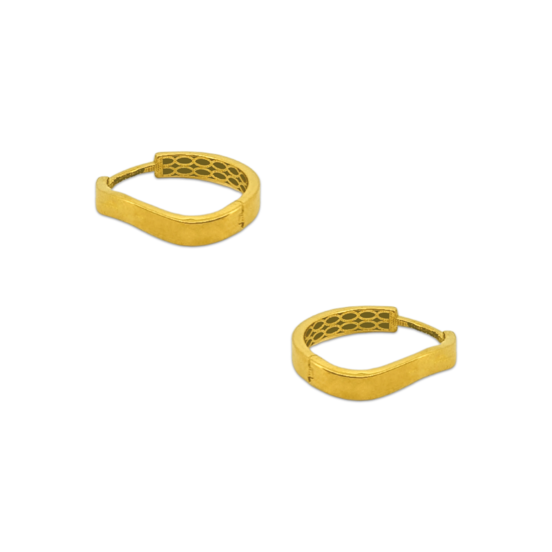 Flat Curvy Hoops