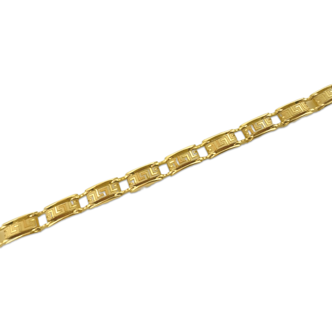 Oval Meander Block Bracelet
