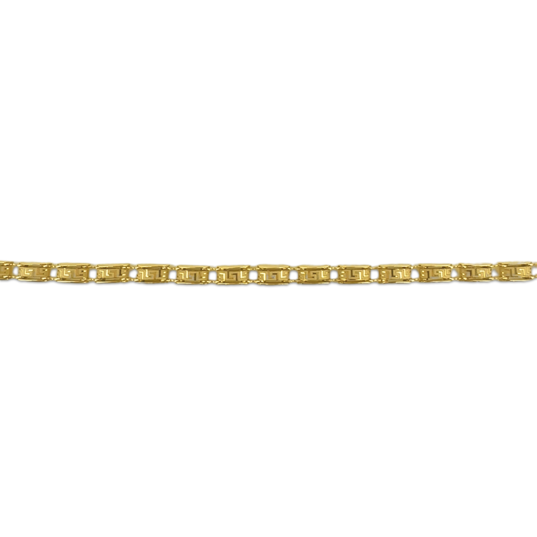 Oval Meander Block Bracelet