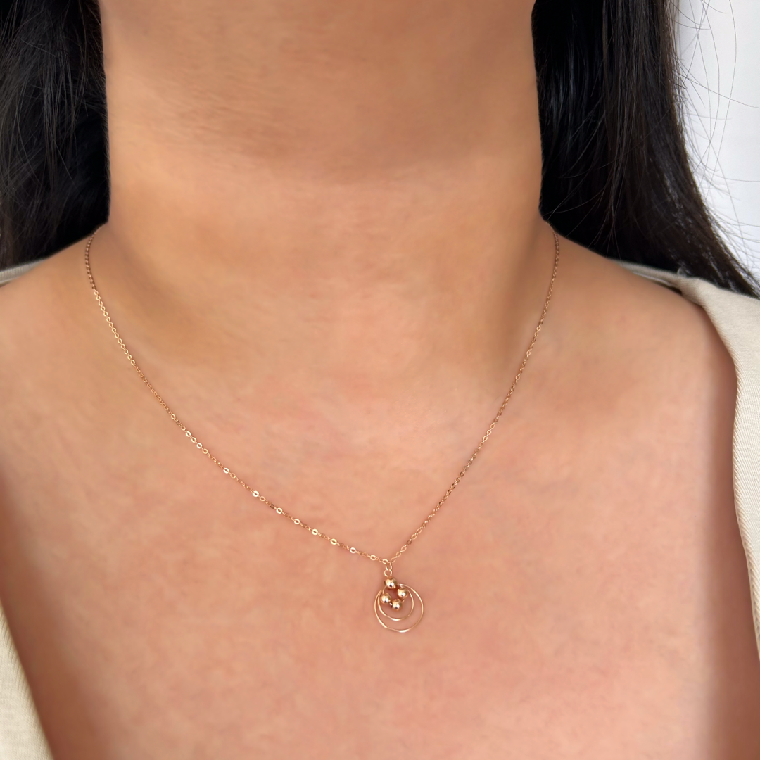 Rose Celestial Orbit Necklace