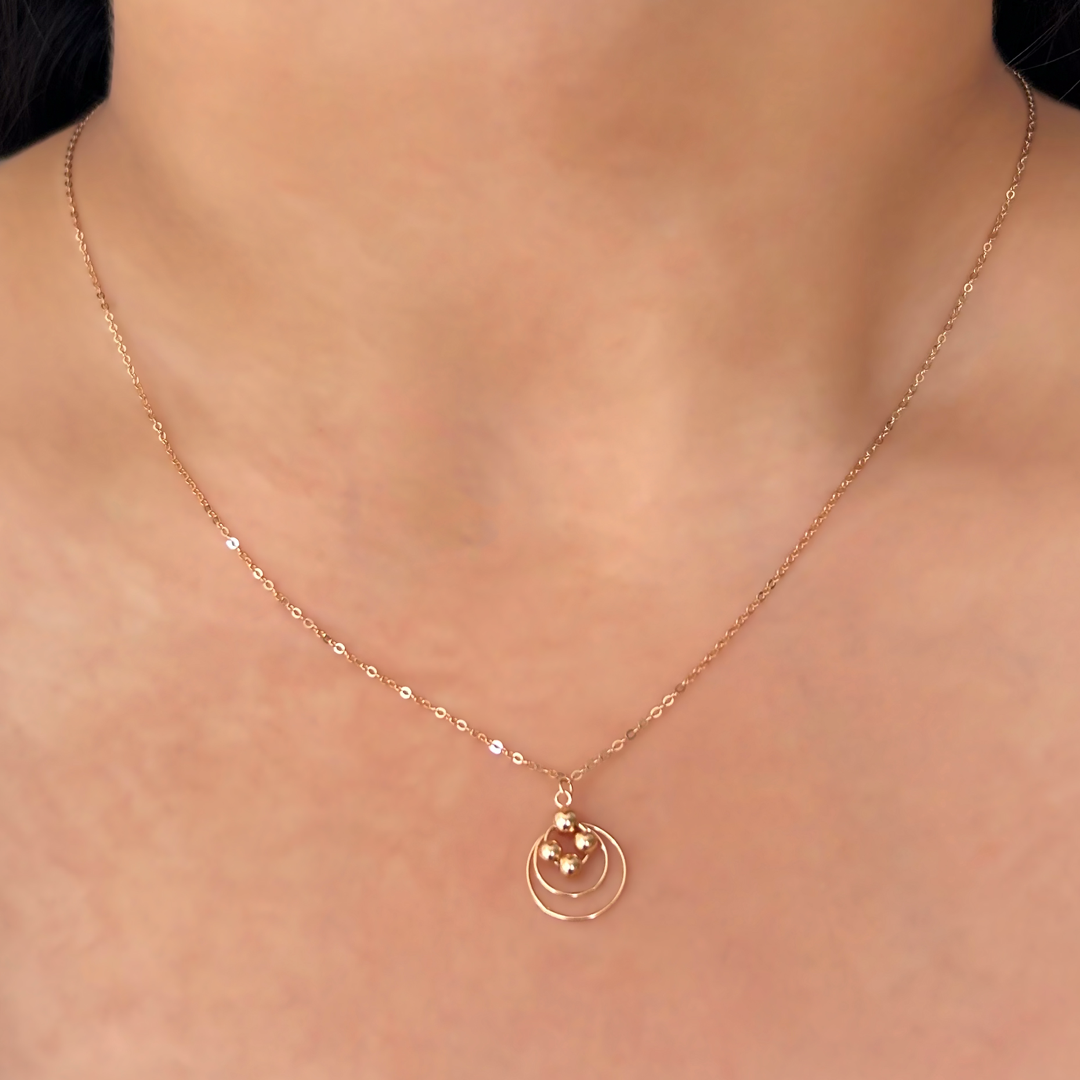 Rose Celestial Orbit Necklace