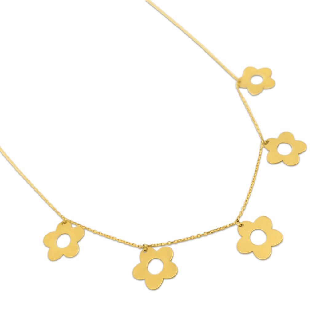 Flower Charm Necklace