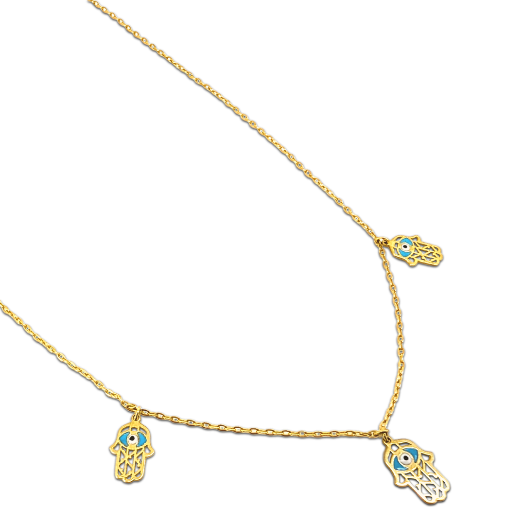 Hamsa Evil Eye Charm Set