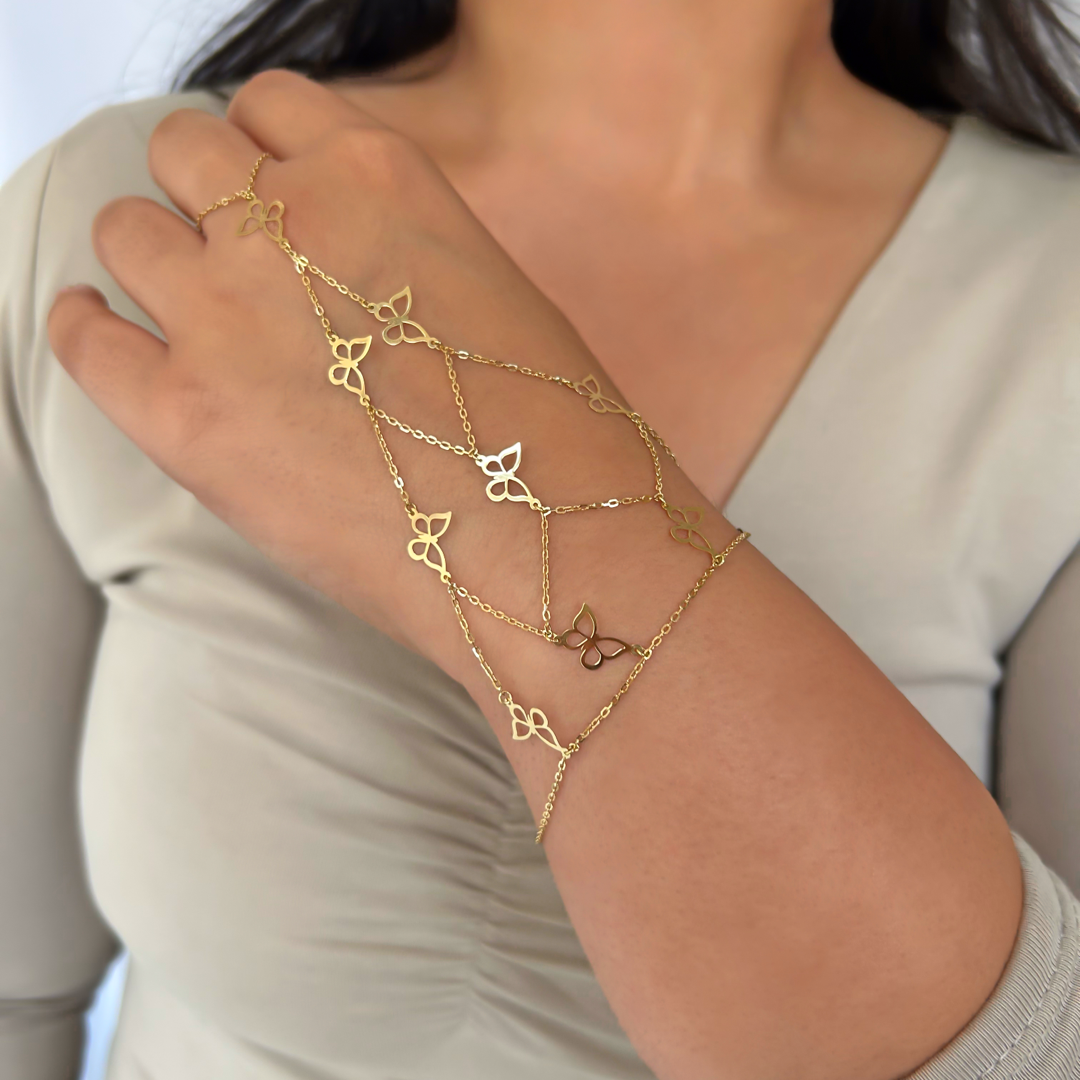 Butterfly Grid Handchain