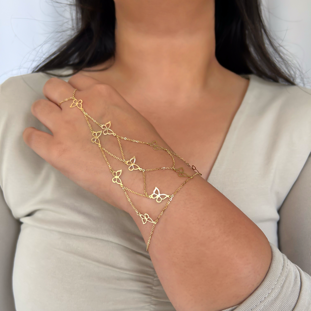 Butterfly Grid Handchain