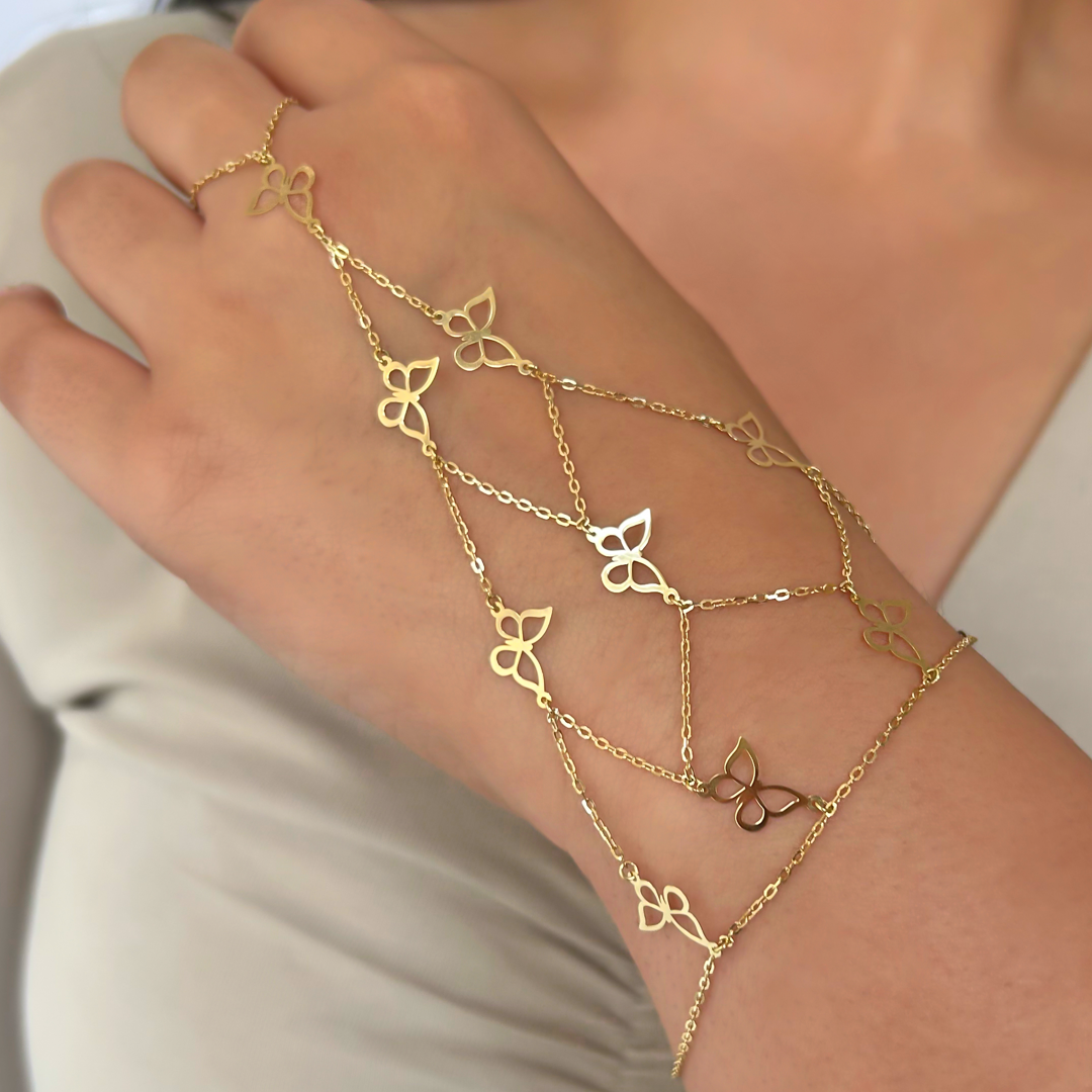 Butterfly Grid Handchain