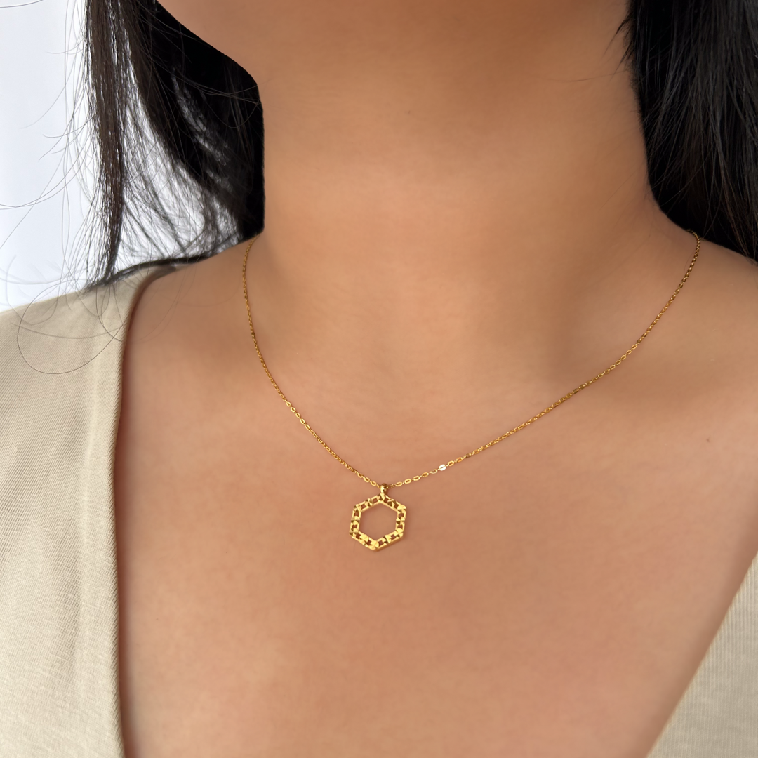 Sparkle Hexa Necklace