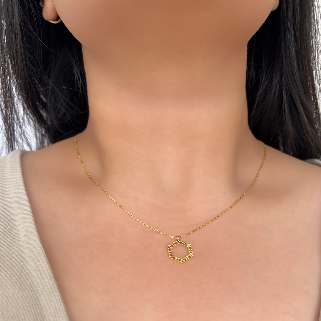 Sparkle Hexa Necklace