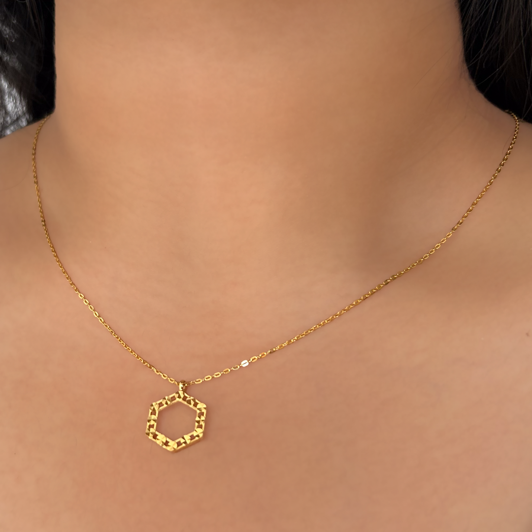 Sparkle Hexa Necklace