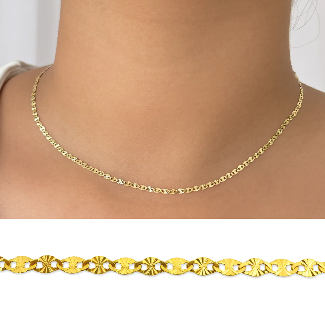 Flat Sparkle Link Chain