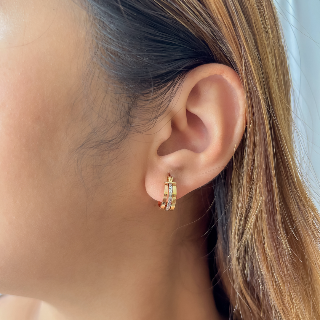 Tri Color Round Hoops