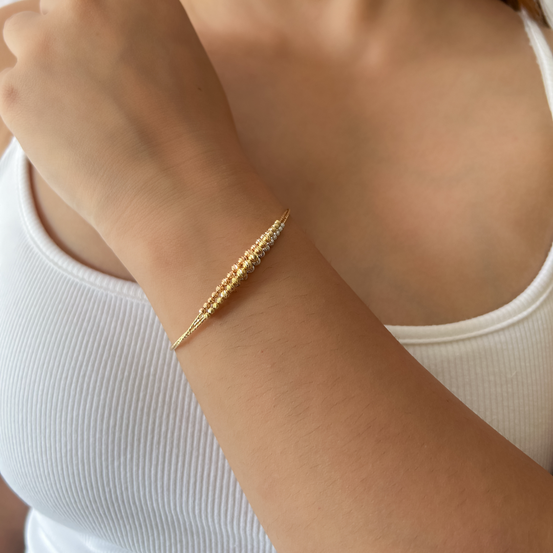 Beaded Sparkle Cuff Bracelet