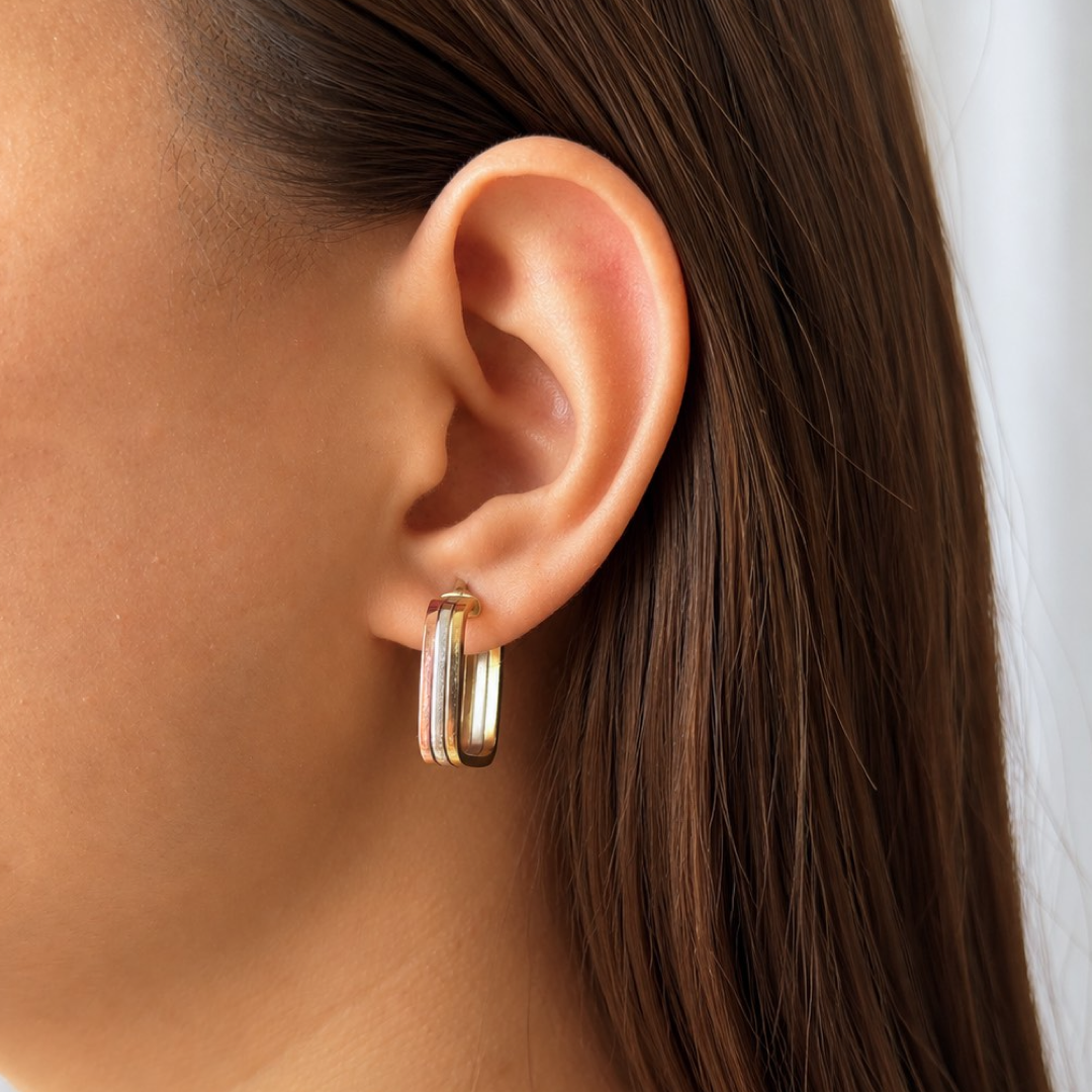 Triple Square Hoops