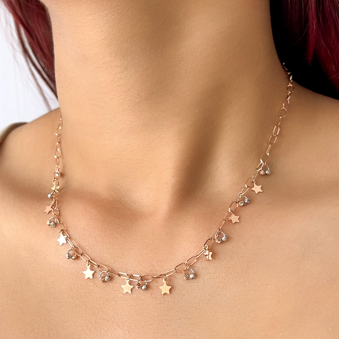 Starry Paperclip Necklace