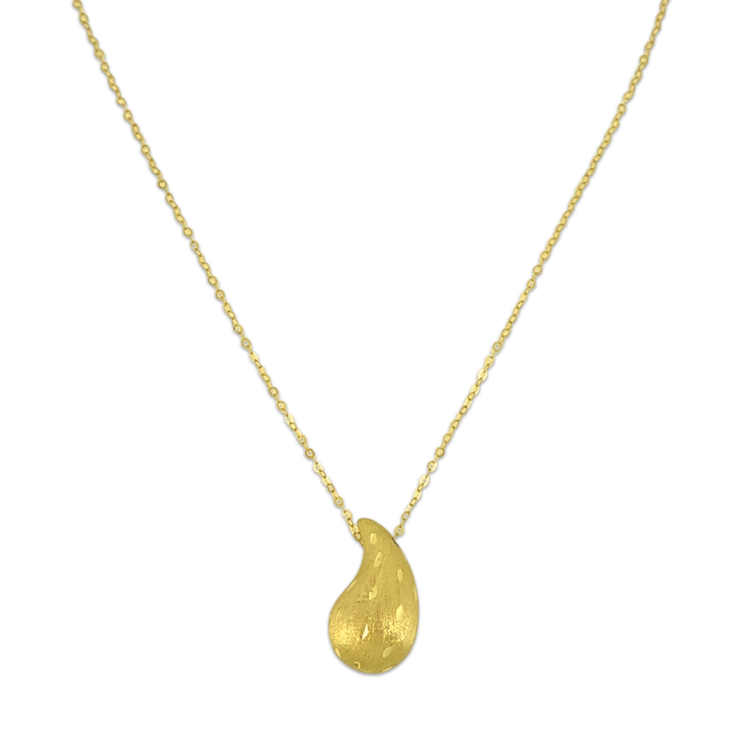Textured Drop Necklace