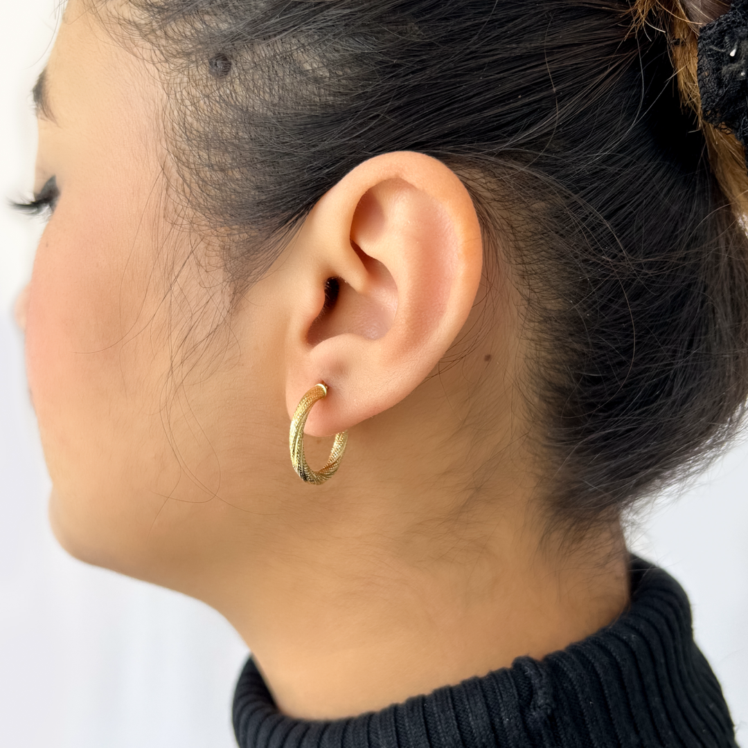 Textured Twister Hoops