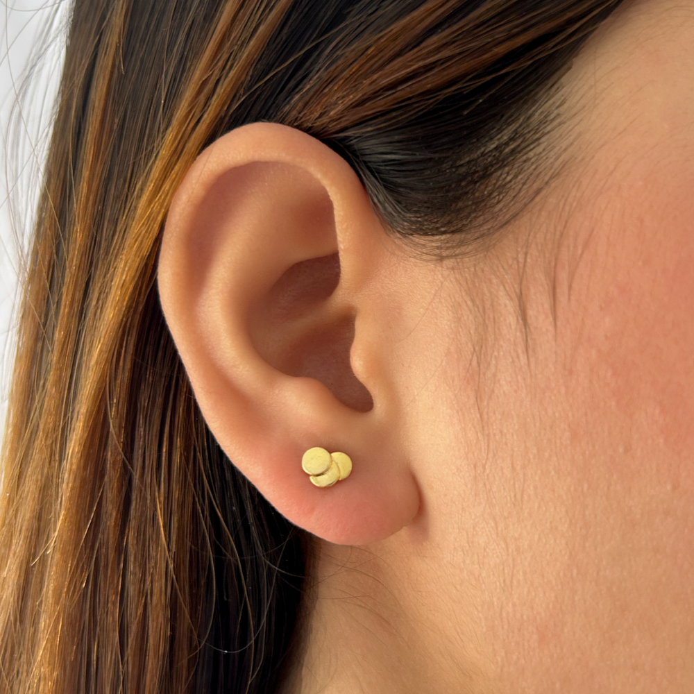 Baby Ear Piercing Gold Stud Earrings For Babies The Wishing Star