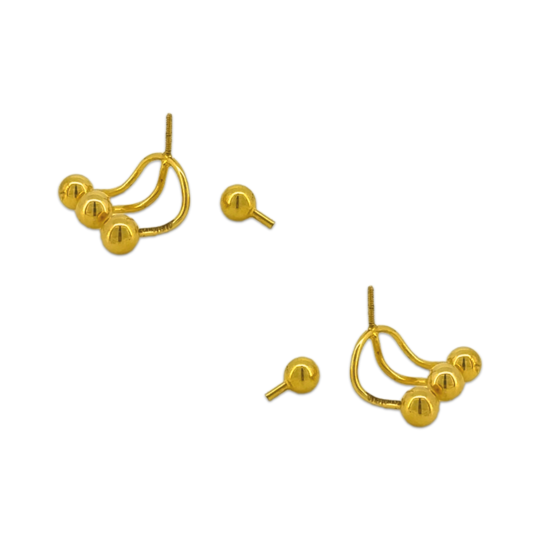 Triple Sphere Ear Jacket