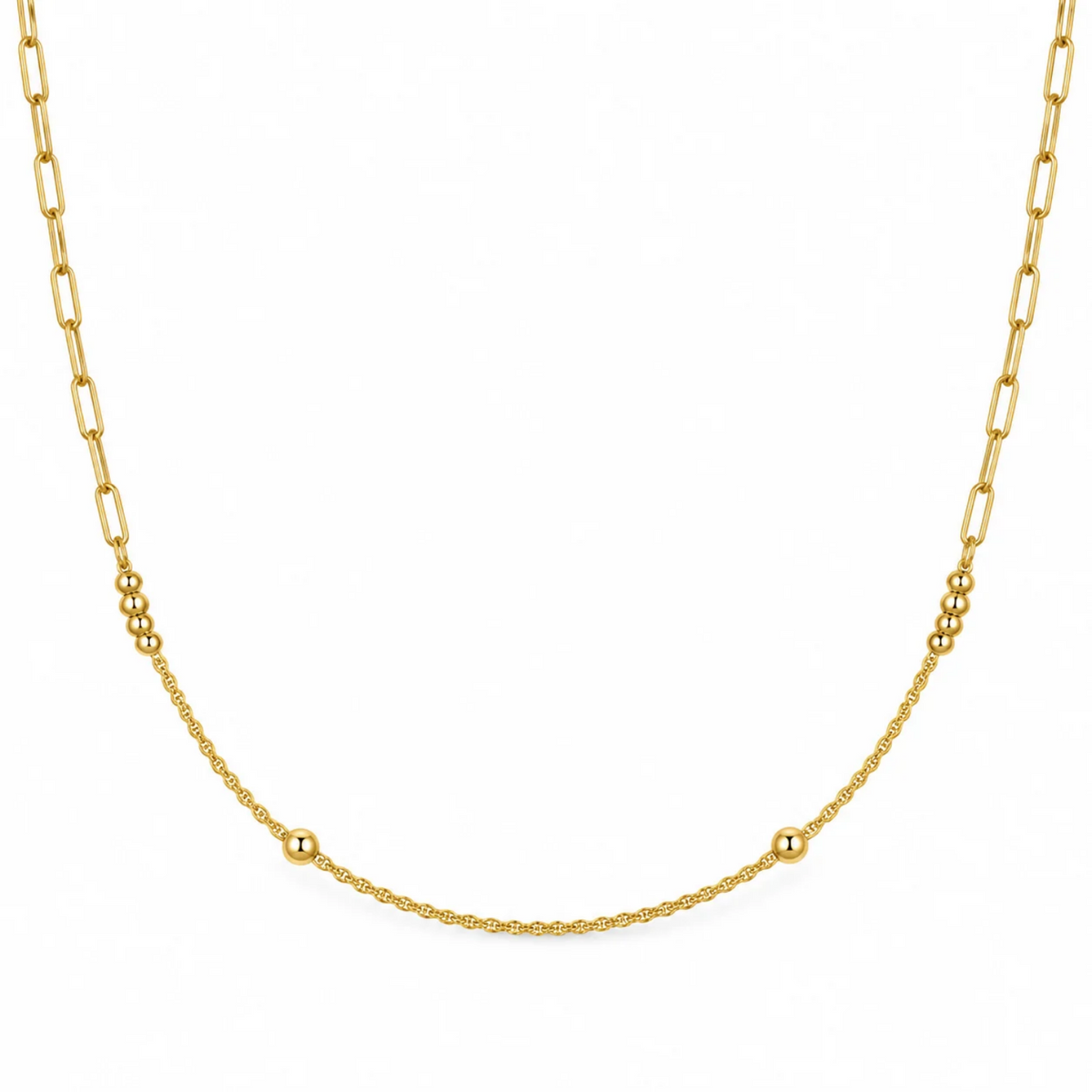 Sphere Rope Link Necklace