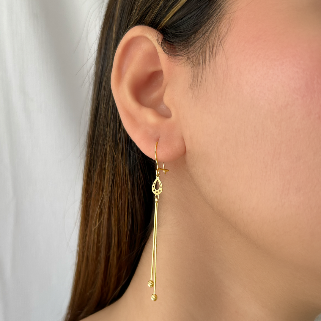 Drop Earrings Gold Earrings Sui Dhaga Latest Design Ball Drop Earrings