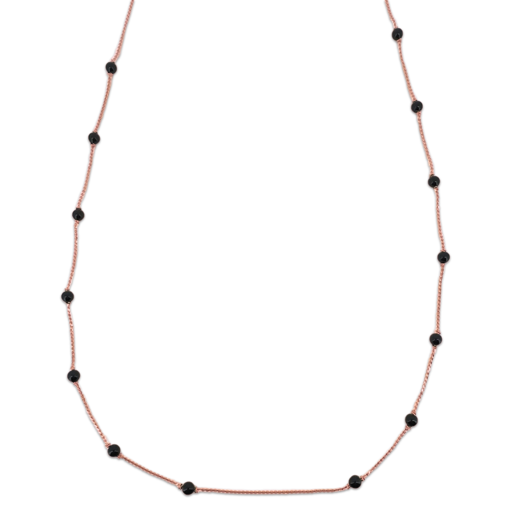 Black Bead Necklace