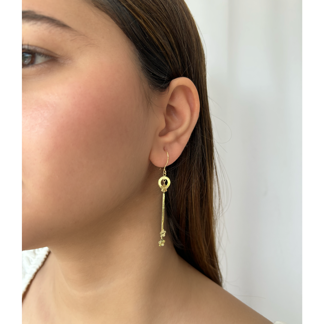 Fleur Chain Drop Earrings