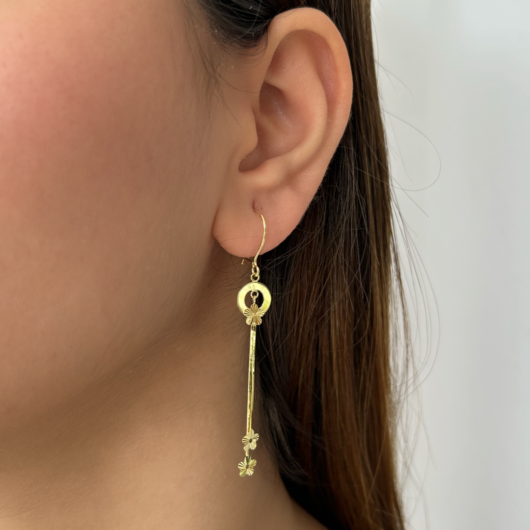 Fleur Chain Drop Earrings