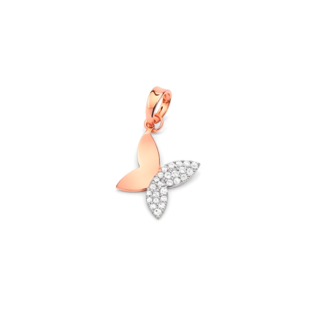 Diamond Butterfly Pendant