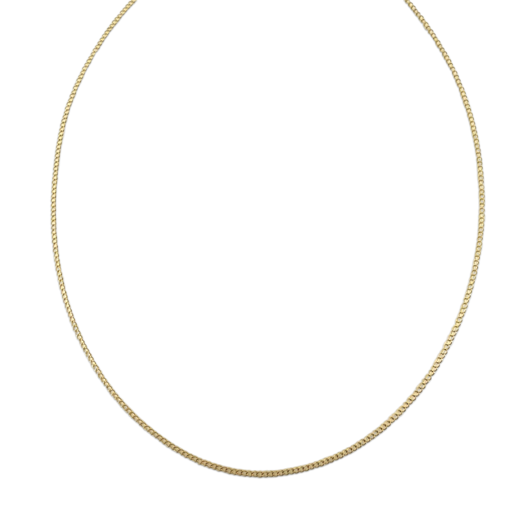 Thin Curb Chain | Yellow