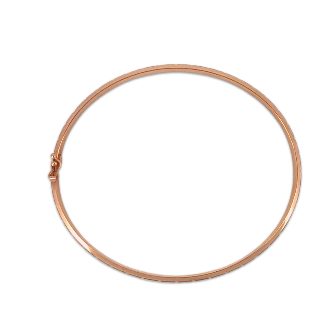Curved Meander Bangle Bracelet