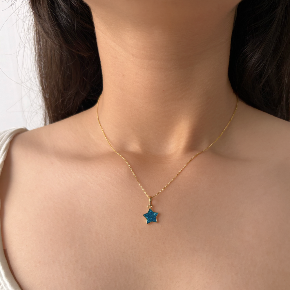 Enamel Star Necklace