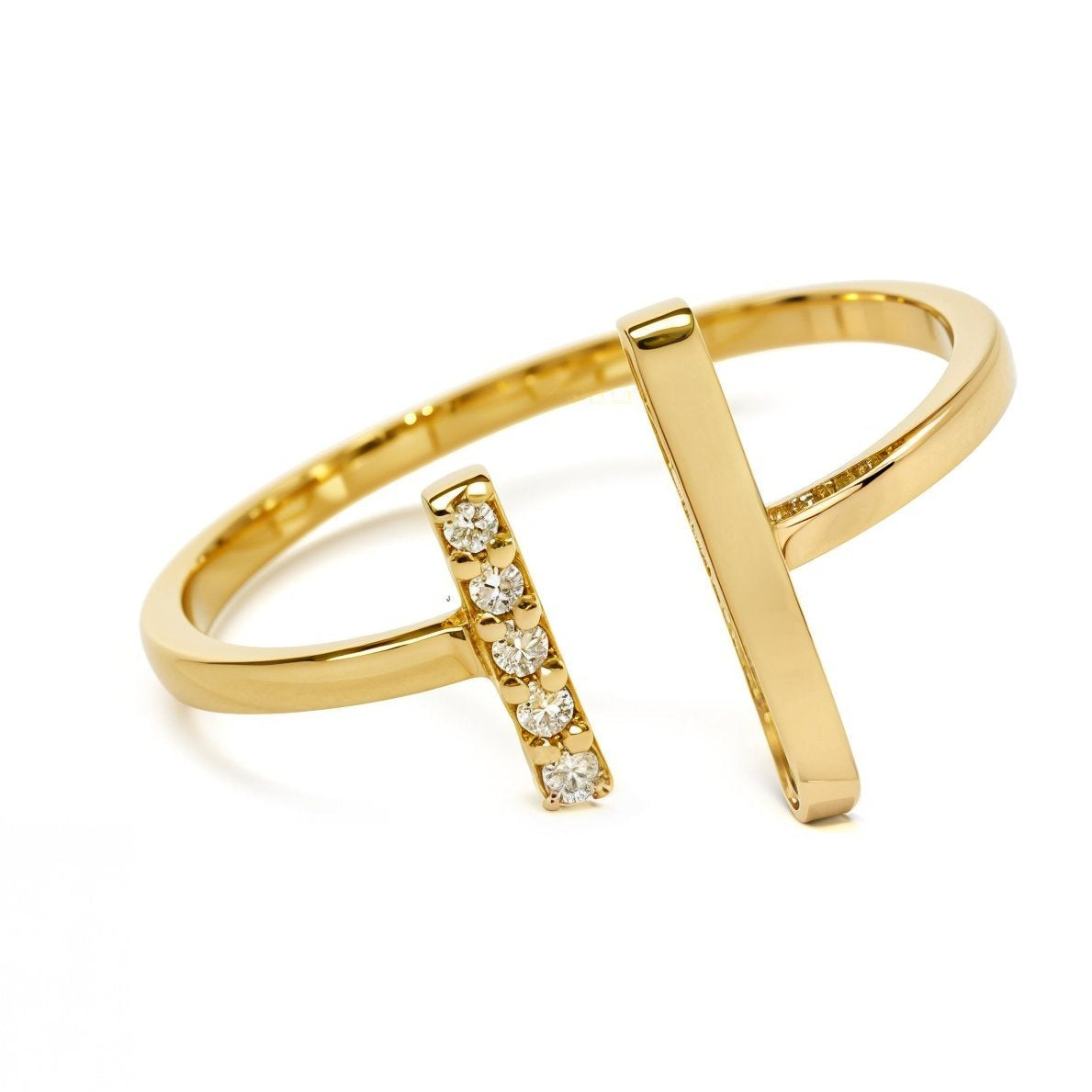 Diamond Open Ring