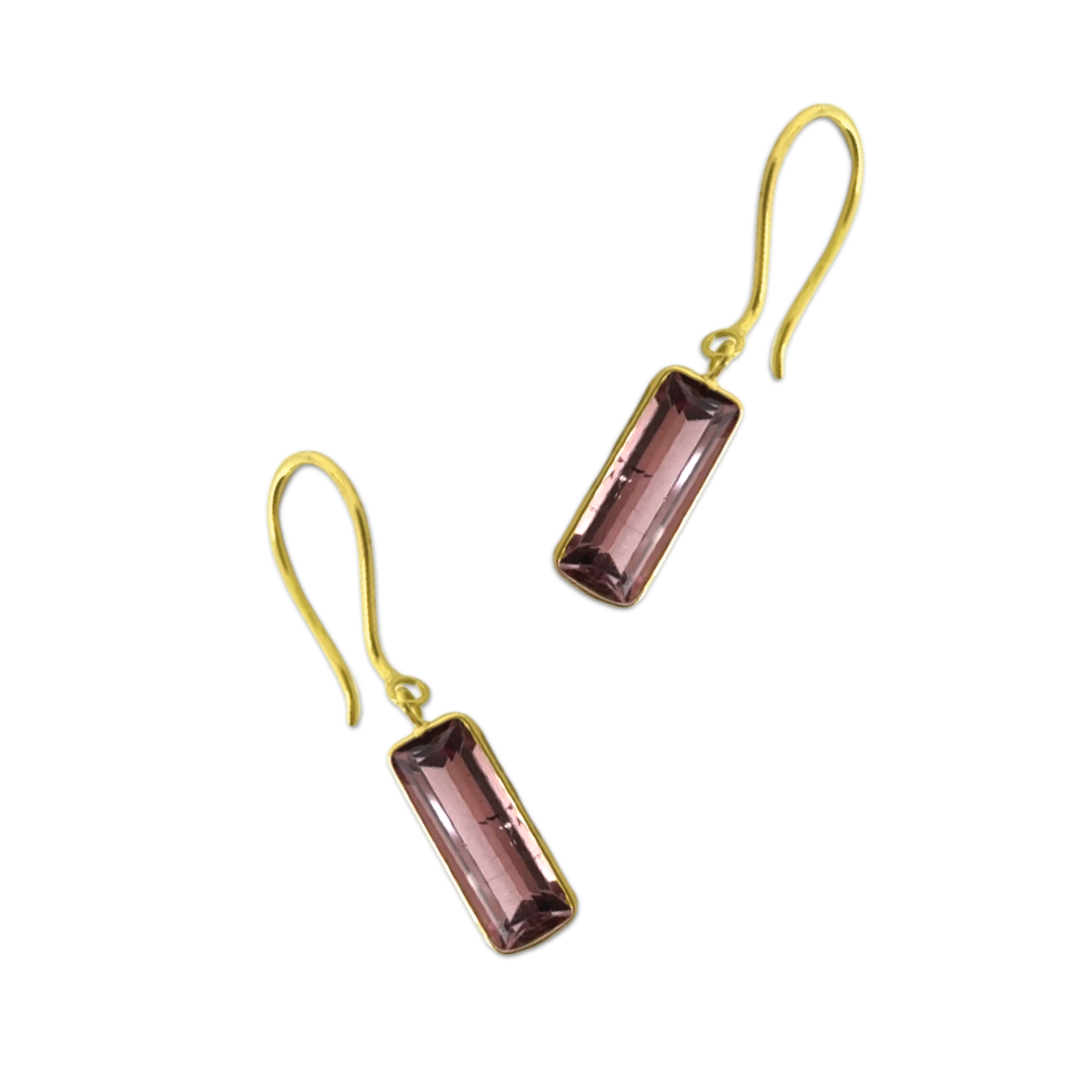 Mauve Tourmaline Earrings