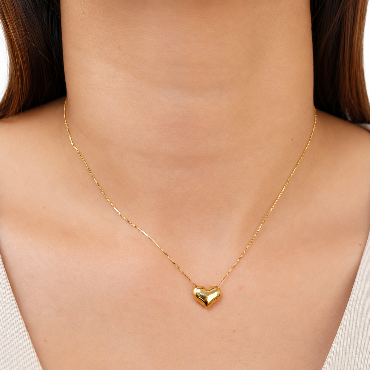 Midi Heart Braid Necklace