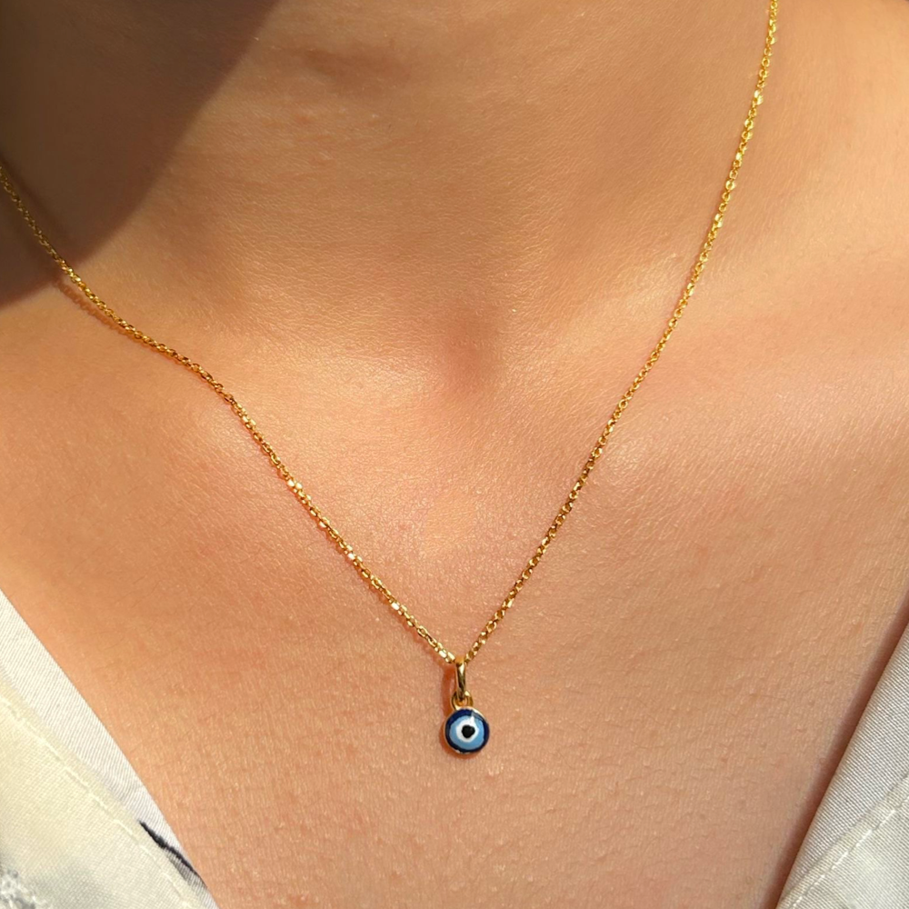 Evil eye hot sale necklace small
