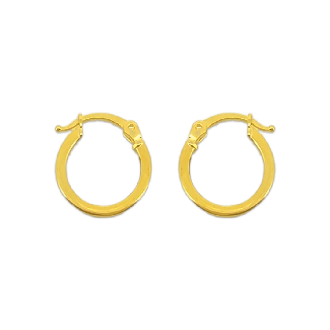 Mini Sleek Flat Hoops