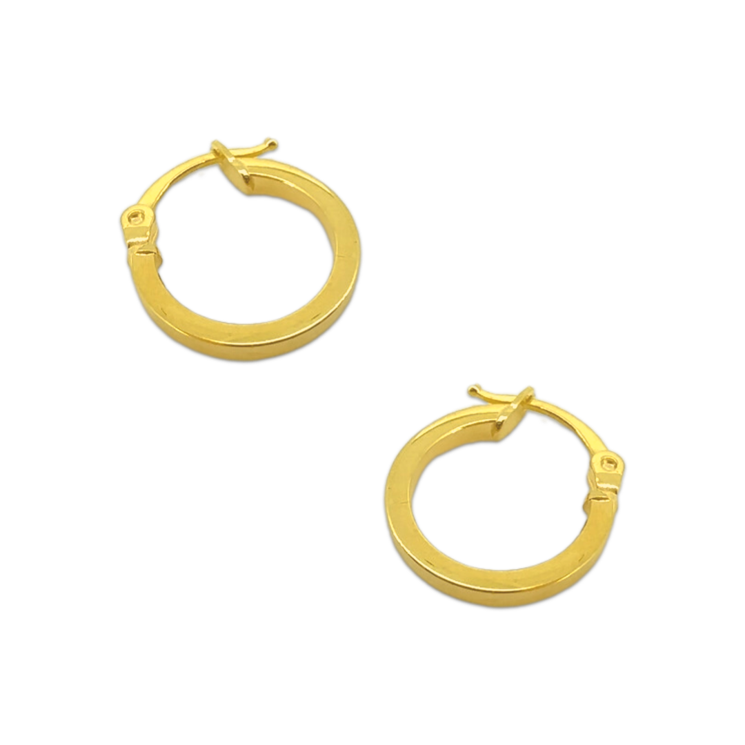 Mini Sleek Flat Hoops