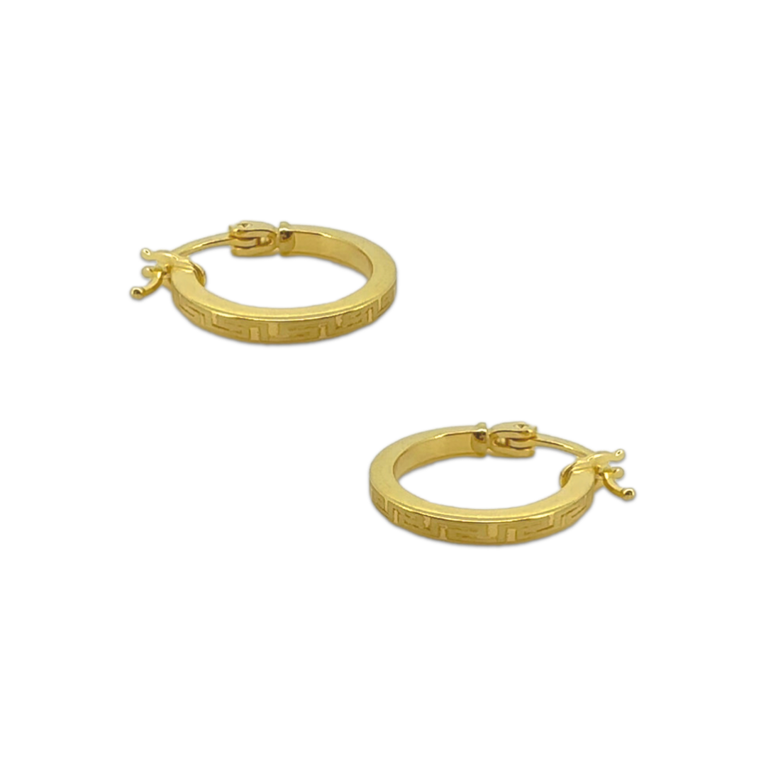 Mini Sleek Meander Hoops